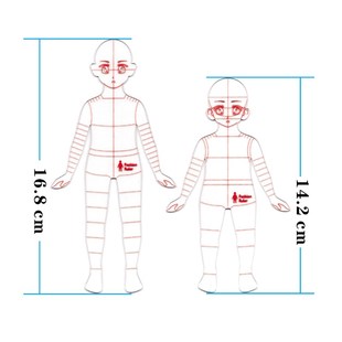 心野母型童装手绘款式图模板尺服装设计中小童款式图尺子