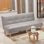 客厅小户型多功能简易猫抓皮沙发公寓出租房沙发床双三人位可折叠