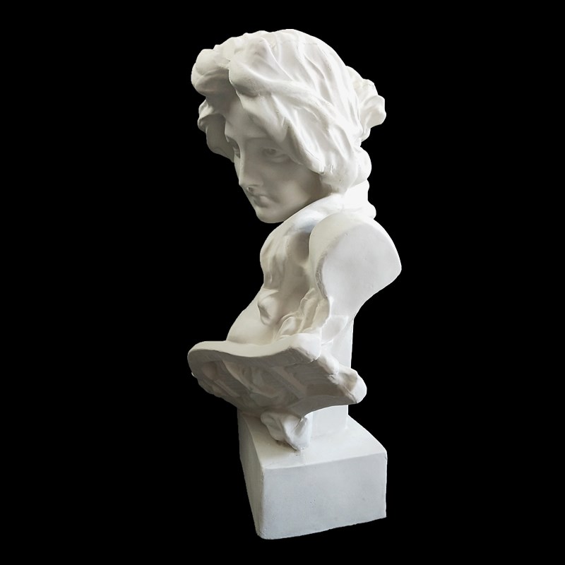 石膏像大琴女雕像雕塑装饰摆件石膏美术教具素描静物模型摄影道具