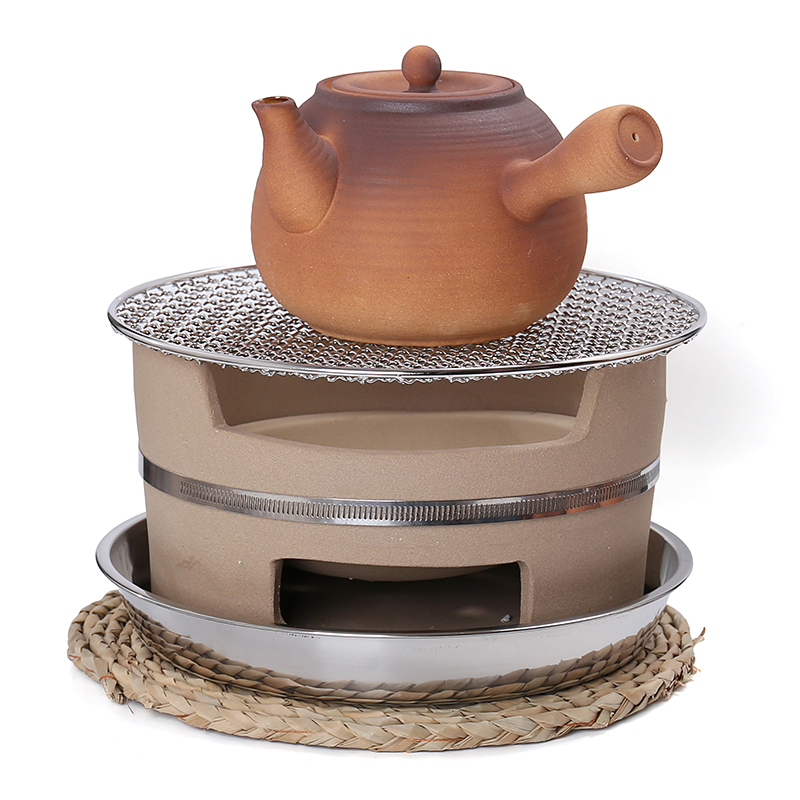 老式炭炉烧烤炭火围炉煮茶烤茶土陶炉子家用室内泥炉子碳炉打边炉