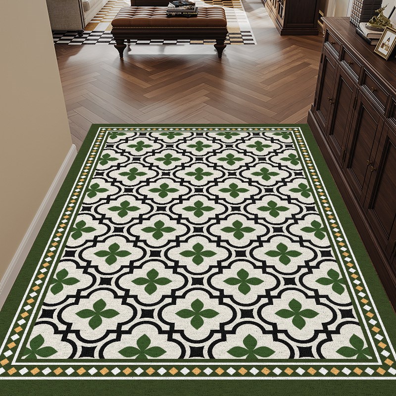 丝圈入户门地垫美式家门口进门地毯高级感耐脏玄关脚垫室内外门垫