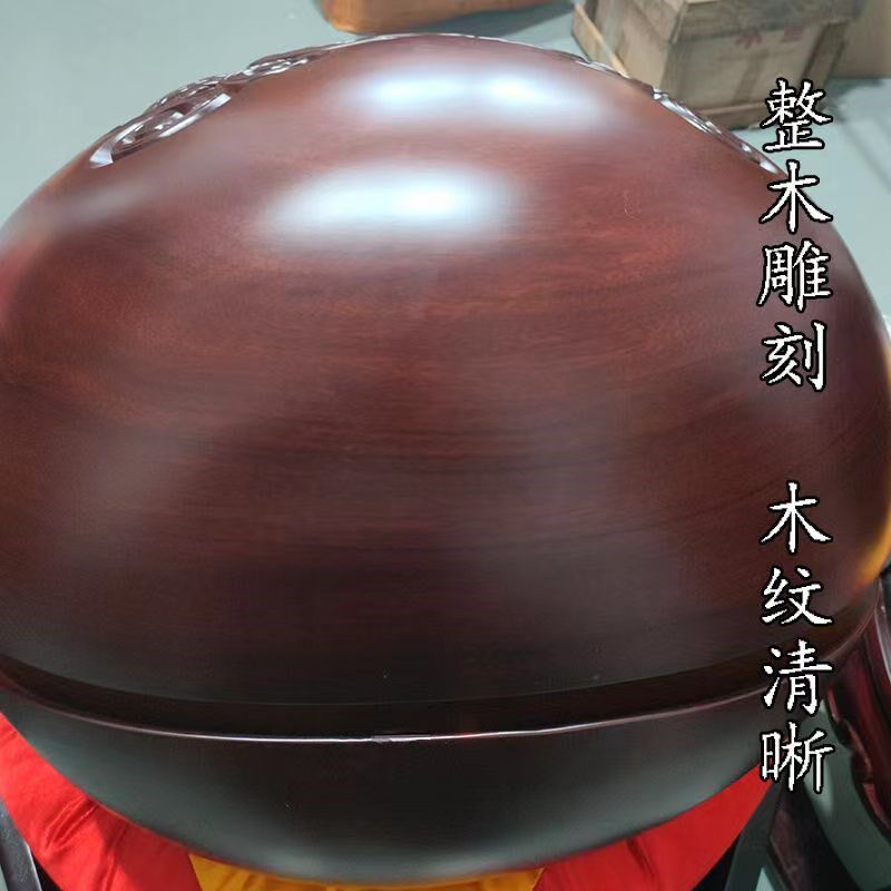 龙雕木鱼大殿铜磬鱼雕木鱼寺院法器大木鱼大磬鱼子12-26英寸齐全