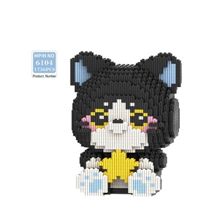 名学动物园微粒积木南波万学长积木玩具儿童益智装积木女孩玩具