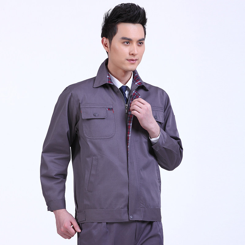 煤矿劳保工作服套装男焊工服电焊防烫装修工作服T套装男耐磨劳动