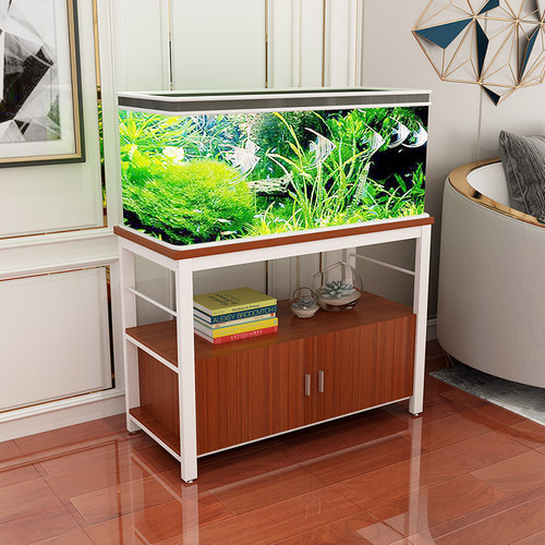 钢木新款鱼缸底柜金属底架底座不锈钢草缸鱼缸架子铁艺定做鱼缸柜