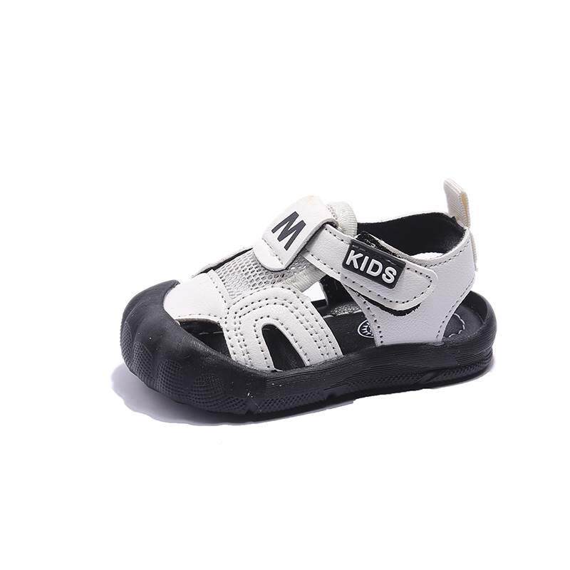 新品小孩凉鞋男款幼儿包头小男孩帅气童鞋男童1到3岁男幼童夏款包