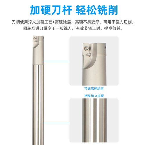 直角方肩1135铣刀杆抗震立加工中心300R直角刀杆加长R0.8数控刀杆