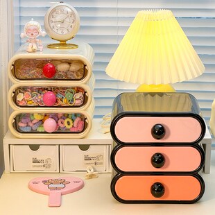 儿童发饰收纳盒抽屉式饰品盒子多层大容量发夹发圈高档精致首饰盒