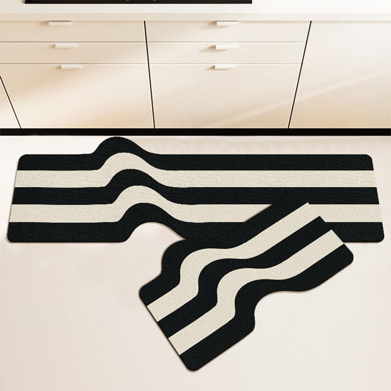 家用长条厨房专用m地垫防滑防油可擦免洗皮革防水橡胶底地毯脚垫