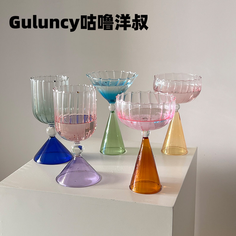 少女ins风不规则酒杯小众设计玻璃杯子高级感水杯咖啡牛奶果汁杯,餐饮具,玻璃杯,淘宝优惠券,粉丝福利购,淘宝优惠卷