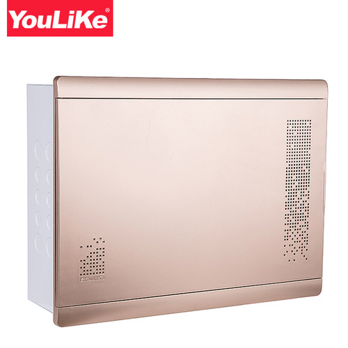 尤立科欧式家装多媒体集线箱暗装家用大号光纤入户布线弱电信息箱