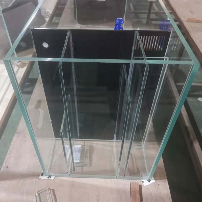 订制金晶超白鱼缸侧滤鱼缸背滤鱼缸底滤缸客厅小鱼缸公司大型鱼缸