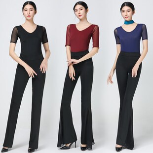 形体礼仪训练服女夏导师优雅仪态走秀培训舞蹈Q练功服高端连体套
