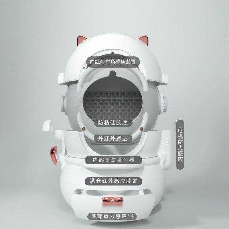 智能全自动清理猫砂盆防外溅半全封闭式猫厕所猫咪大号电动铲屎机