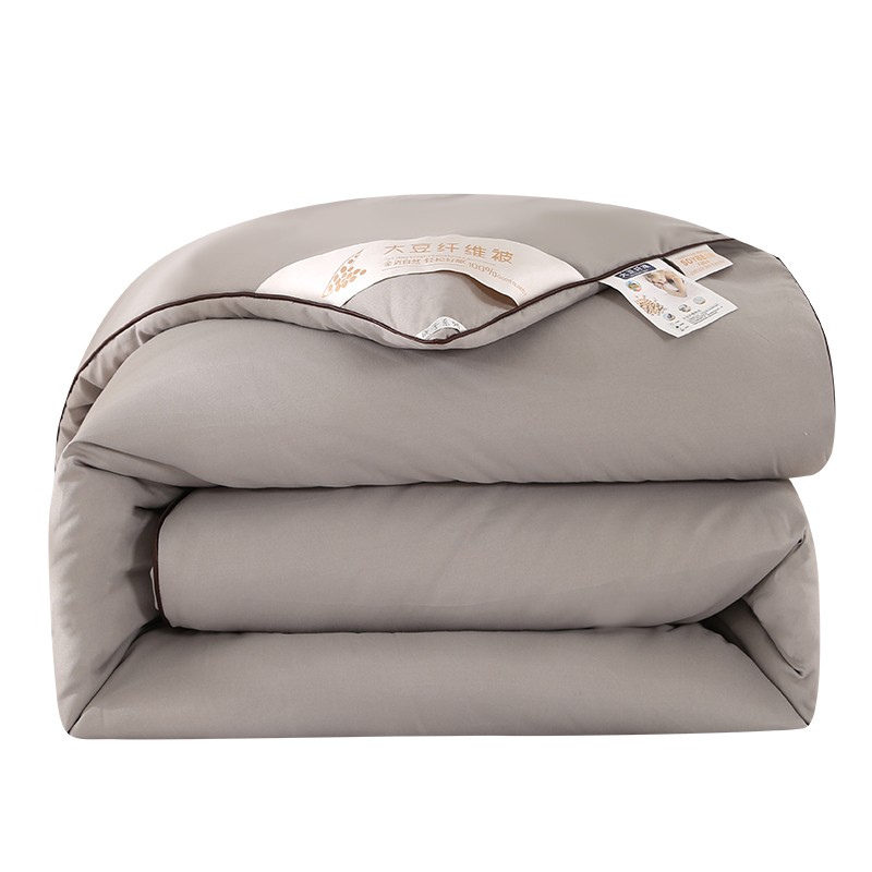 大豆纤维冬被全棉加厚保暖宿舍单双人棉被春秋季被芯简约太空被