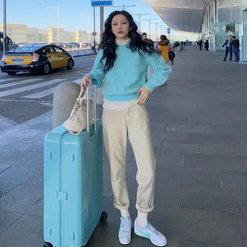 密码行李箱女24寸imns网红拉杆箱万向轮旅行26男20皮箱子28登机30
