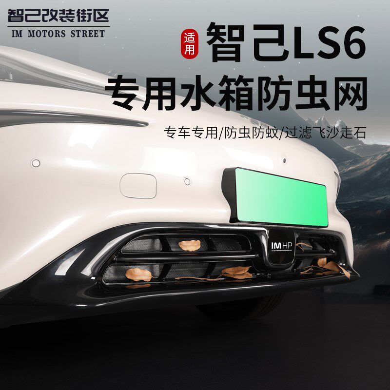 适用于智己Ls6专用中网防虫x网汽车前脸中网进气口保护罩改装配件
