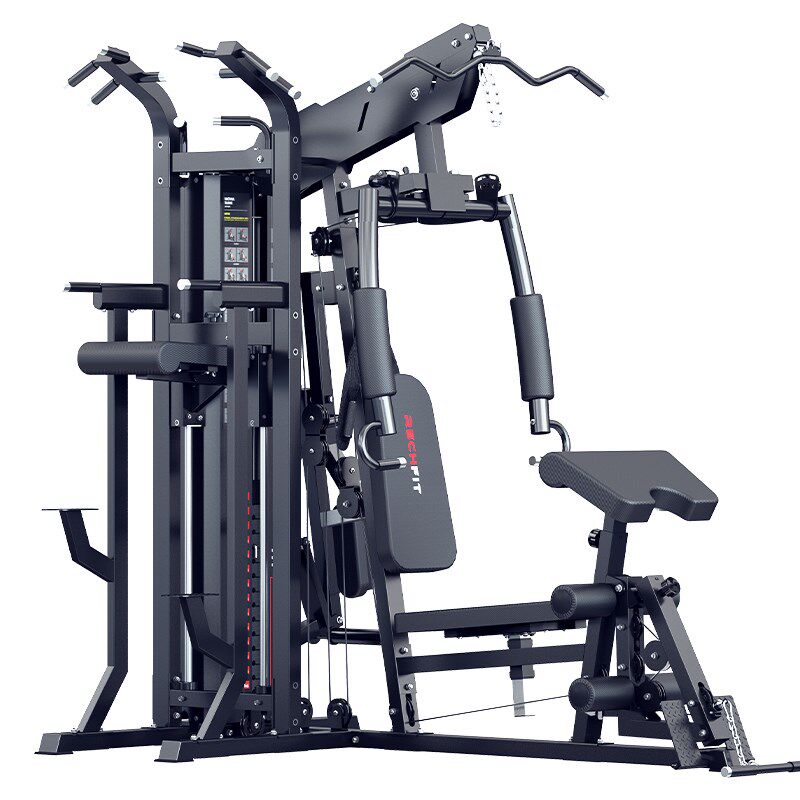 健身器材家用多功能一体 引体向上室内单杠三人站 深蹲综合训练器