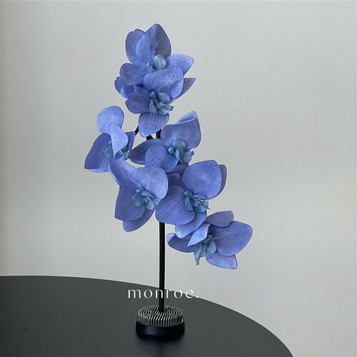 蝴蝶兰 仿真花高品质手感布植物花艺花J瓶插花样板间客厅装饰摆件
