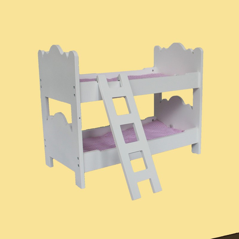 芭美尔儿童床过家家玩具 木x质床玩具 公主床玩具 婴儿床玩具
