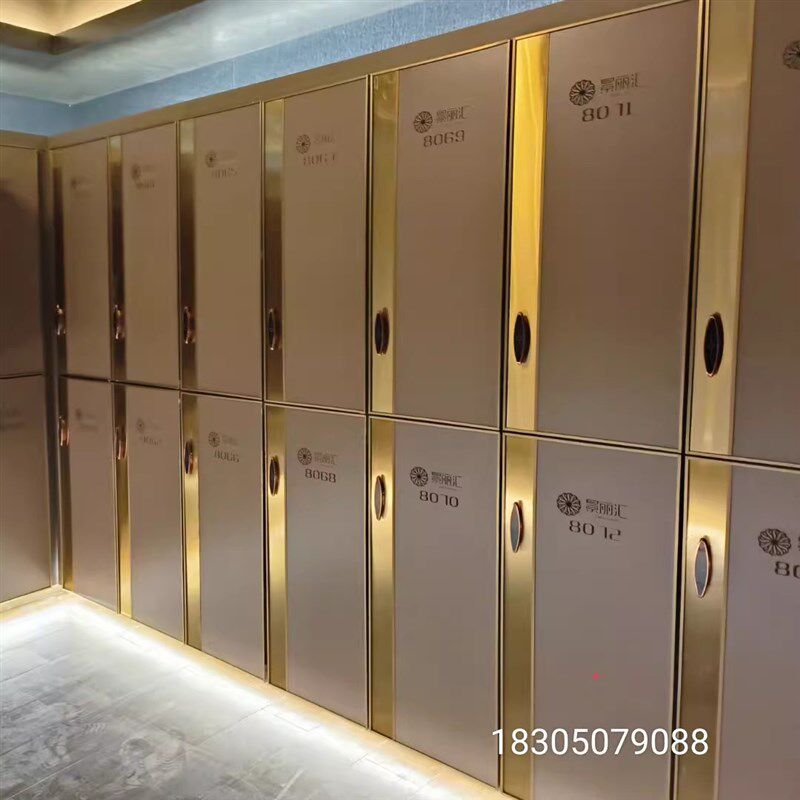 实木洗浴中心更衣柜浴室浴t场健身房桑拿温泉馆储物柜防潮水换衣