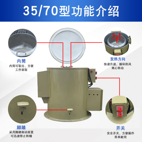 烘干脱水机快速大容量甩干机商用离心机不锈钢工业五金干燥脱油机