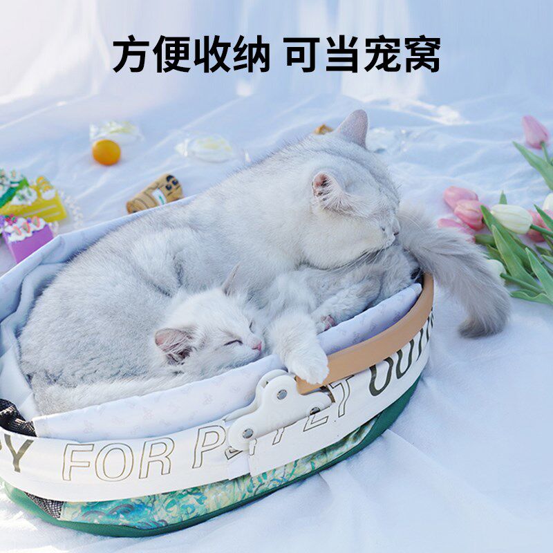 咕噜宠物提篮包猫咪单肩手提狗狗包帆布携带猫包外出便携装猫袋子