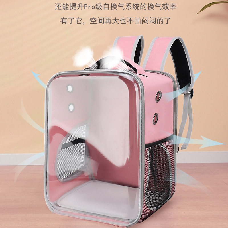 双肩包透气轻便旅行猫咪包狗狗背包新款透明猫包外出便携宠物包