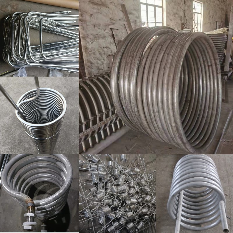 新款304不锈钢盘管弯管加工定做钛热换器316蒸发紫铜冷却管蚊香U
