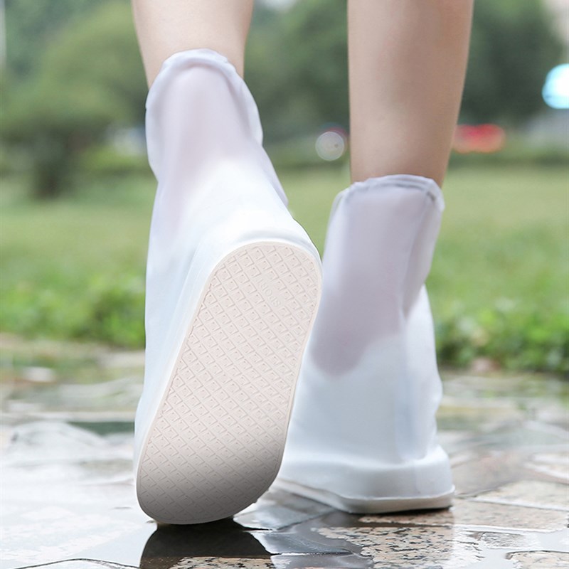 拉链雨鞋防水套女外穿防滑耐磨雨靴套成人透明儿童水鞋下雨鞋子套