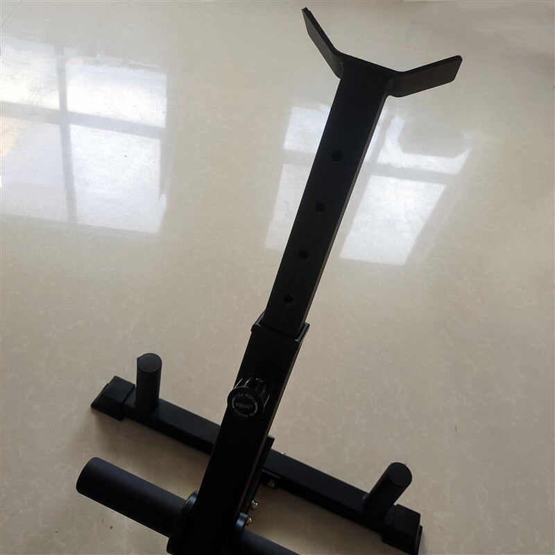 哈克深蹲支架单人站姿推举训练架家用可调节奥铃杆杠铃杆地炮支架