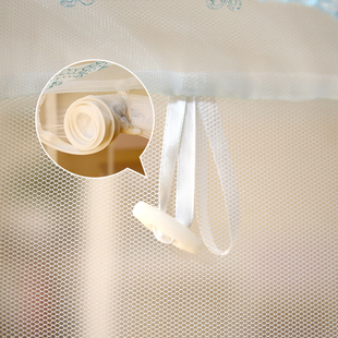 免安装 1.8m床双人家用加密 蚊帐蒙古包2.0米三开门公主风方顶1.5