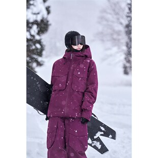 awka滑雪服套装女款男士2025新款3L加棉保暖单板防水外套上衣秋冬