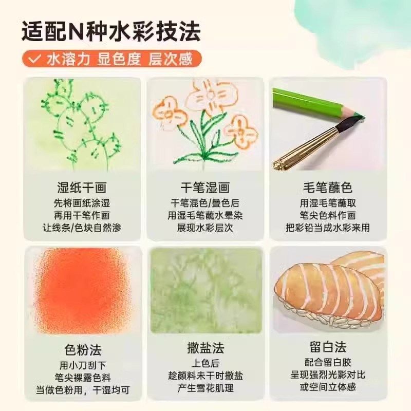 Arrtx阿泰诗水溶彩铅72色油性彩色铅笔绘画美术设计初学手绘套装,文具电教/文化用品/商务用品,彩铅,淘宝优惠券,粉丝福利购,淘宝优惠卷