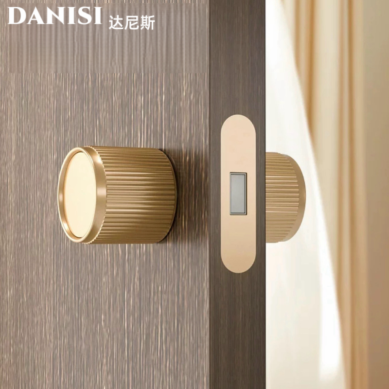 室内极简球形门锁卧室房门静音磁吸锁防盗家用简约实木门把手锁具,基础建材,机械门锁,淘宝优惠券,粉丝福利购,淘宝优惠卷