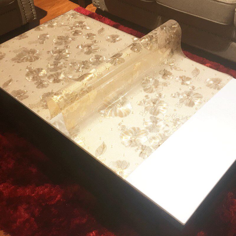 茶几桌布pvc防水防油防u烫免洗餐桌垫水晶板加厚长方形透明软玻璃