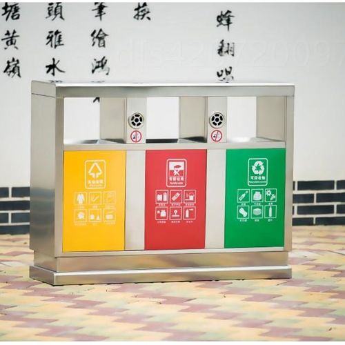 。不锈钢户外垃圾桶果皮箱环卫 大号垃圾箱 分类小区楼道酒店垃圾