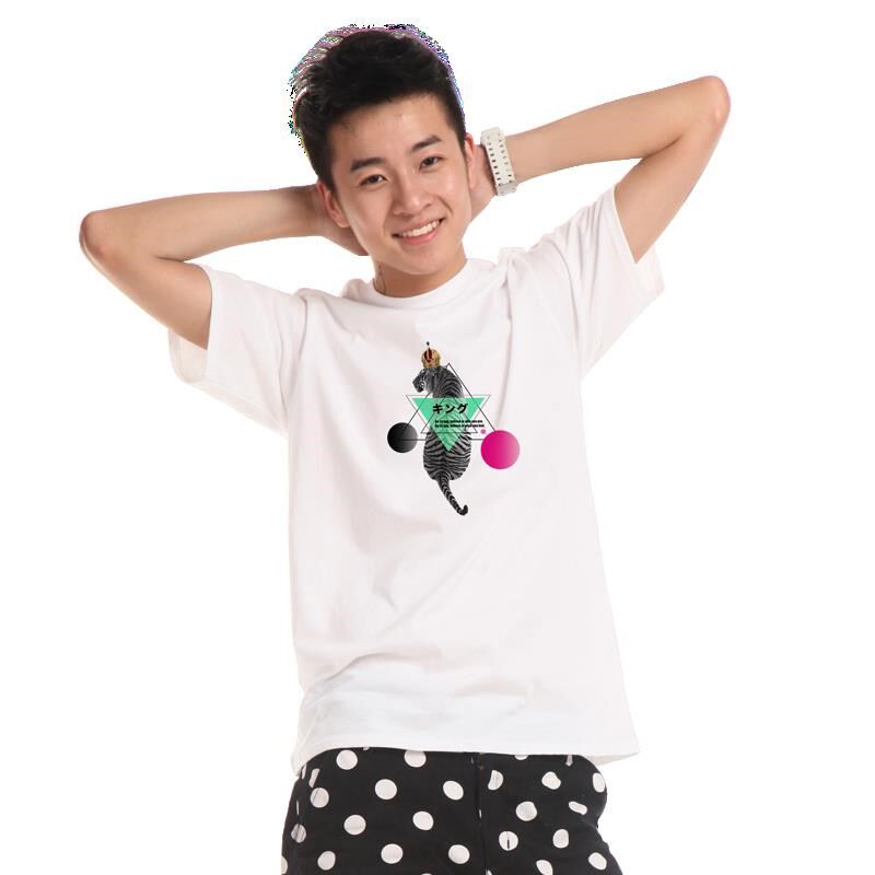 定制圆领班服工服情侣装儿童同学聚会印花图案字logo宽松T恤