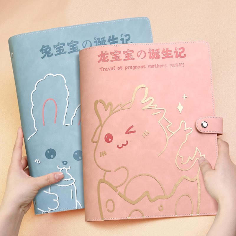 产检资料收纳册孕妈妈孕妇b超建档孕期档案册活页软皮孕检报告资