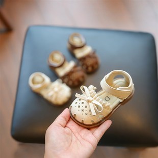 子凉鞋 女宝宝鞋 包头防踢婴儿学步鞋 小童鞋 软底防滑 夏季 公主鞋 新款