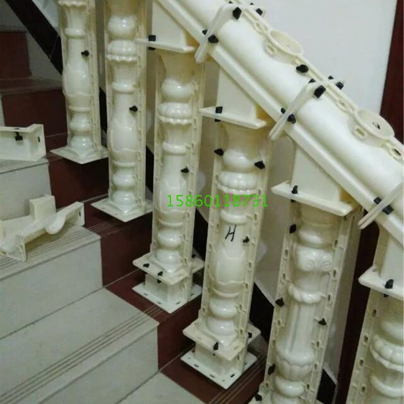 罗马柱磨具现浇楼梯扶手模具水泥欧式阳台栏杆楼梯护栏塑料