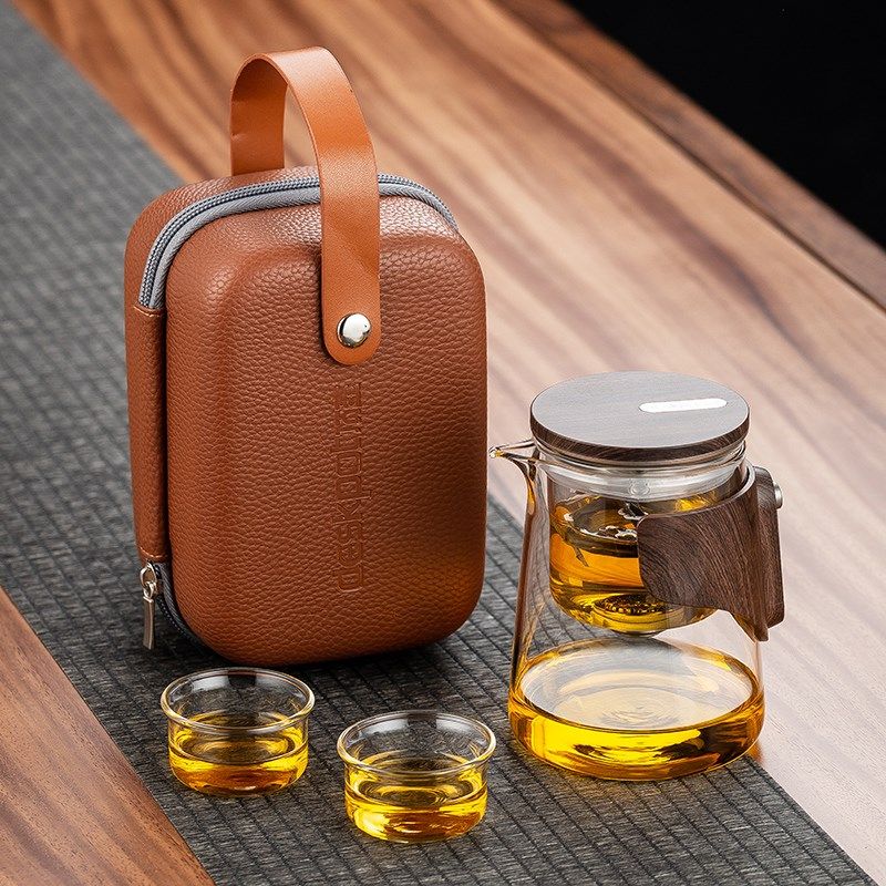 磁吸飘逸杯泡茶壶j小号茶水分离泡茶杯高档旅行茶具套装便携带收