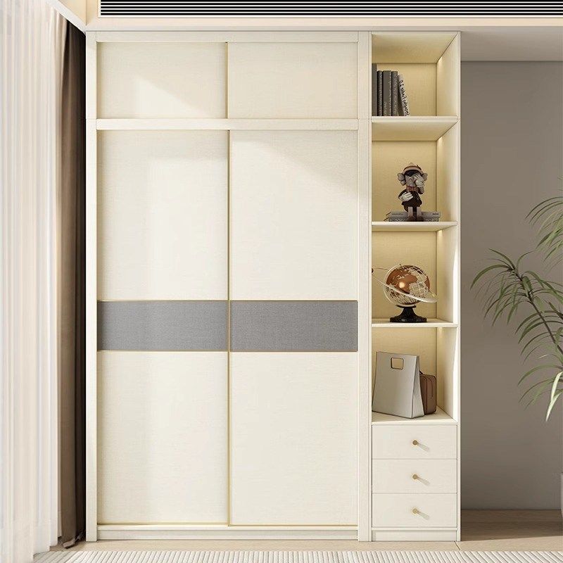 定制到顶3米超高推拉门衣柜2.8/2.7/2.6/2.5米主卧储物衣橱柜子