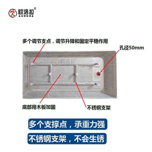 加大加厚方形淋浴房底座亚克力整体底盆浴室防水底盘卫生间防水盆