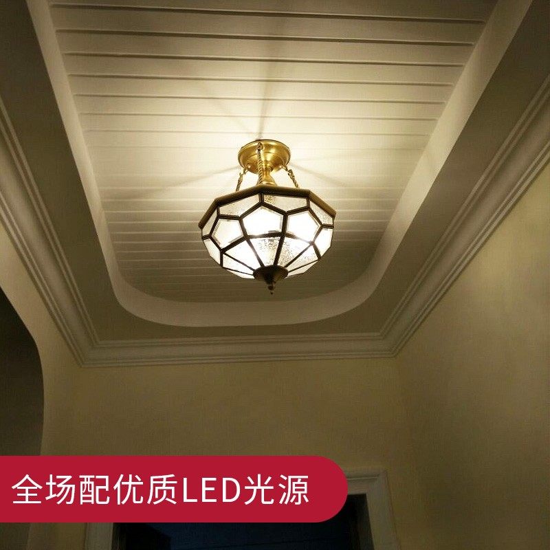 全铜玄关吸顶灯 半吊感应款欧式电梯口门厅灯阳台灯书房灯加声控,家装灯饰光源,厨卫/阳台/玄关/过道吸顶灯,淘宝优惠券,粉丝福利购,淘宝优惠卷