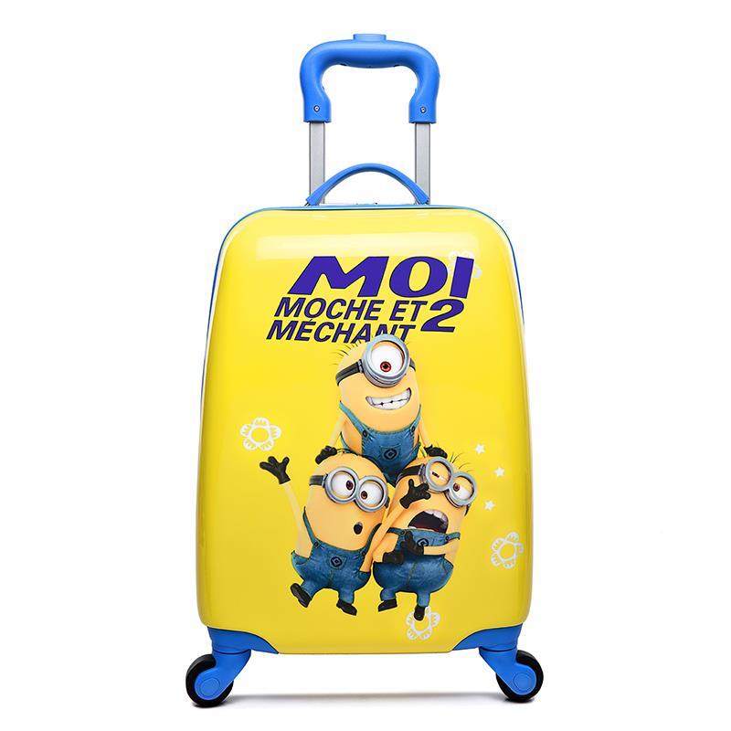 新品定制卡通儿童拉杆箱男女孩万向轮旅行箱16寸18寸宝宝行李箱登
