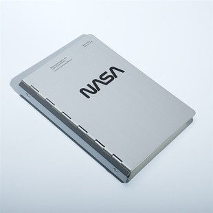 NASA工作会议笔记金属阳极太空氧化铝活页精美笔记本记事本礼盒装