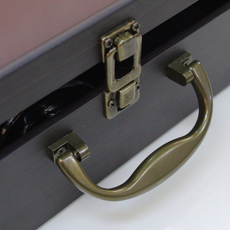 新款带杯红酒礼盒包装盒高档单双瓶红酒木盒子2支装葡萄酒箱定制