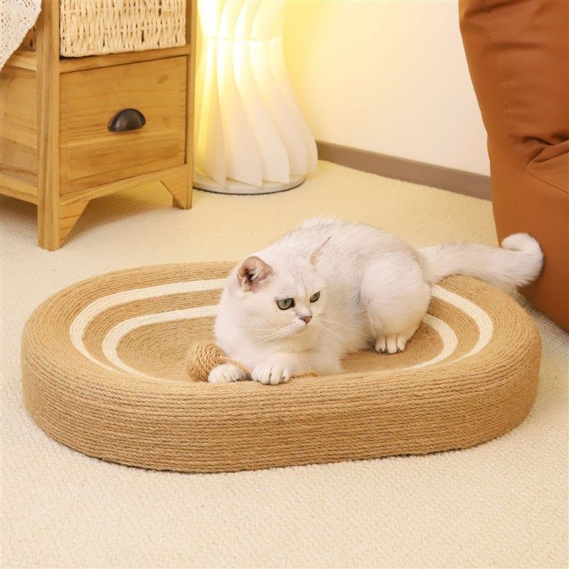 剑麻猫抓板猫窝耐抓磨爪器椭圆形猫抓盆麻绳抓不烂不掉屑猫咪玩具,宠物/宠物食品及用品,猫抓板,淘宝优惠券,粉丝福利购,淘宝优惠卷
