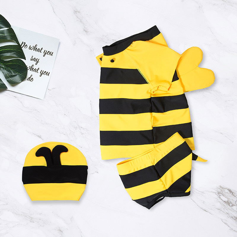 儿童泳衣男童分体小童可爱蜜蜂卡通小孩宝宝婴幼儿防晒游泳衣套装,运动/瑜伽/健身/球迷用品,儿童泳衣/裤,淘宝优惠券,粉丝福利购,淘宝优惠卷